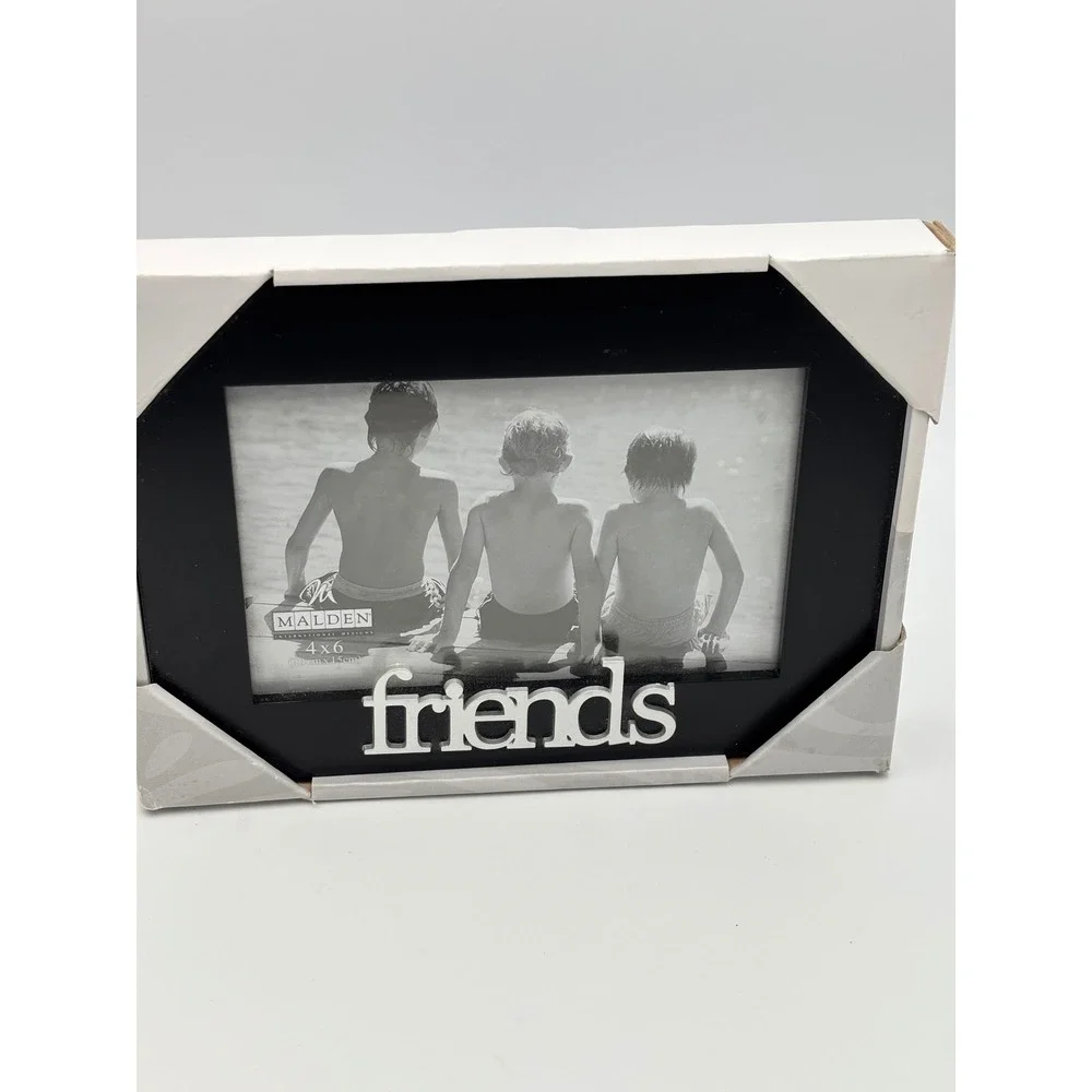 Malden International Designs Picture Friends‎ Black 4x6 Photo Picture Frame